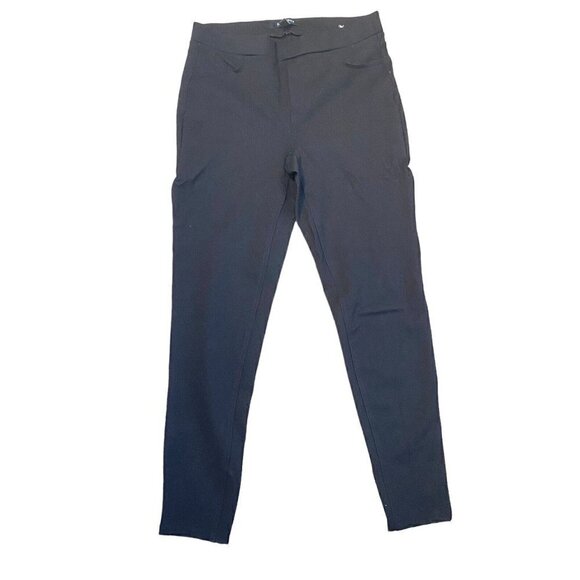 Ellen Tracy Black Pull On Pants Size Medium Back Pockets - Picture 1 of 7